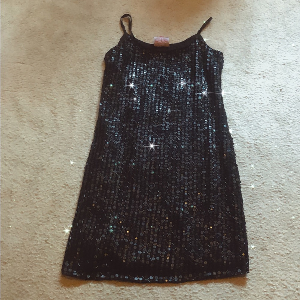 Black sequin dress